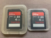 Speicherkarte 2 x 4 GB SDHC SanDisk Ultra inkl. Schutzbox.JPG